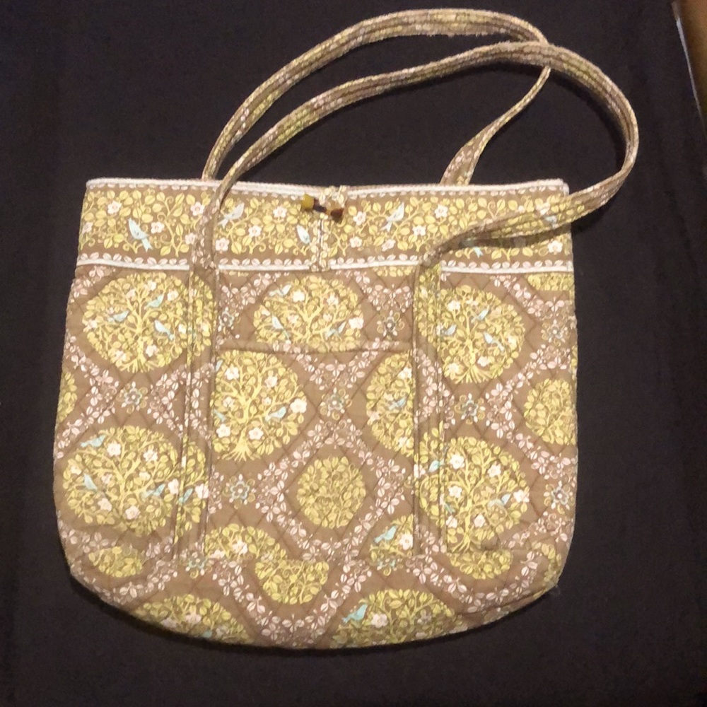 VERA BRADLEY BAG multi green tote bag